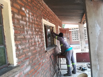 Bauarbeiten in der Mpatsa CDSS